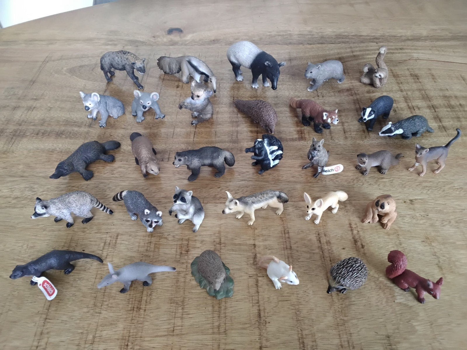 Schleich, diverse dieren, koala, das, egel, hyena, otter enz, Verzamelen, Ophalen of Verzenden, Zo goed als nieuw, Paard, Beeldje of Figuurtje