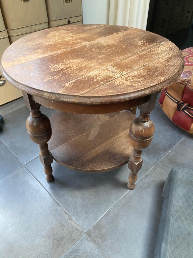 Salontafeltje met bolpoten, vintage., Ophalen