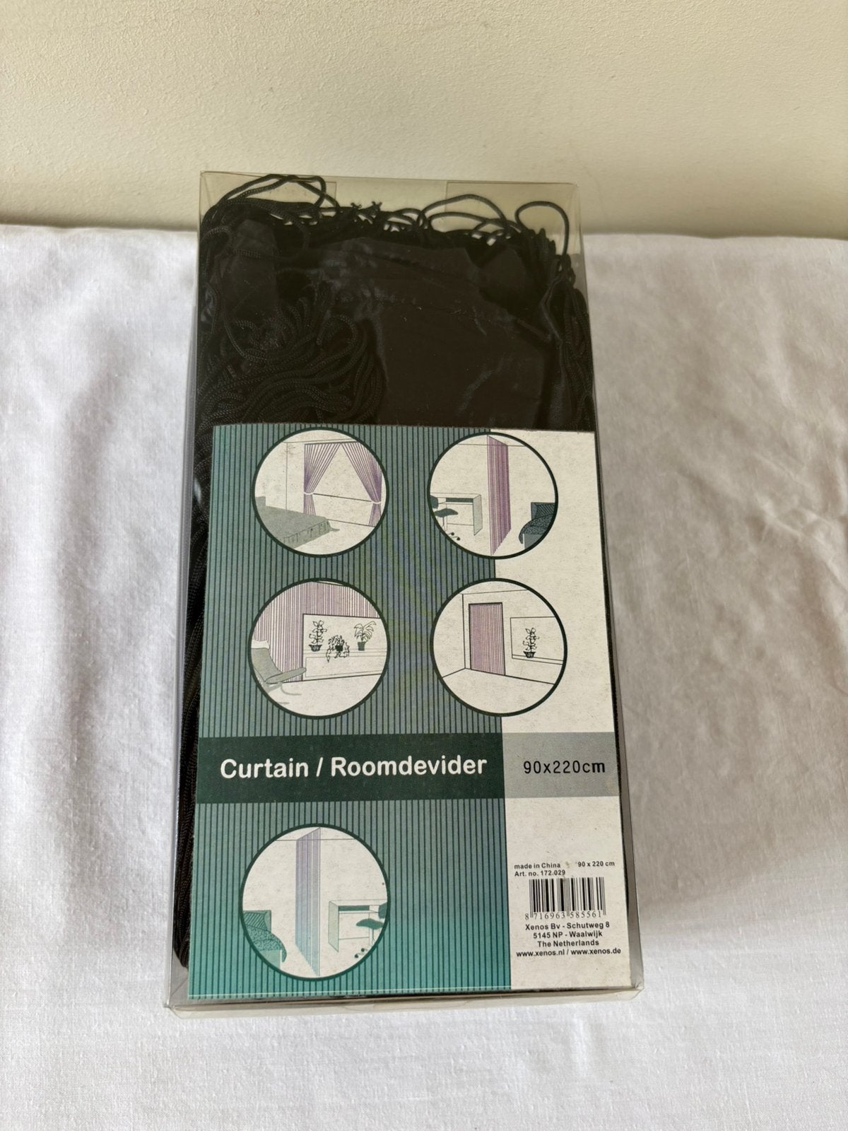 Nieuw zwart sliertengordijn voor deur, Ophalen of Verzenden, Nieuw, Zwart