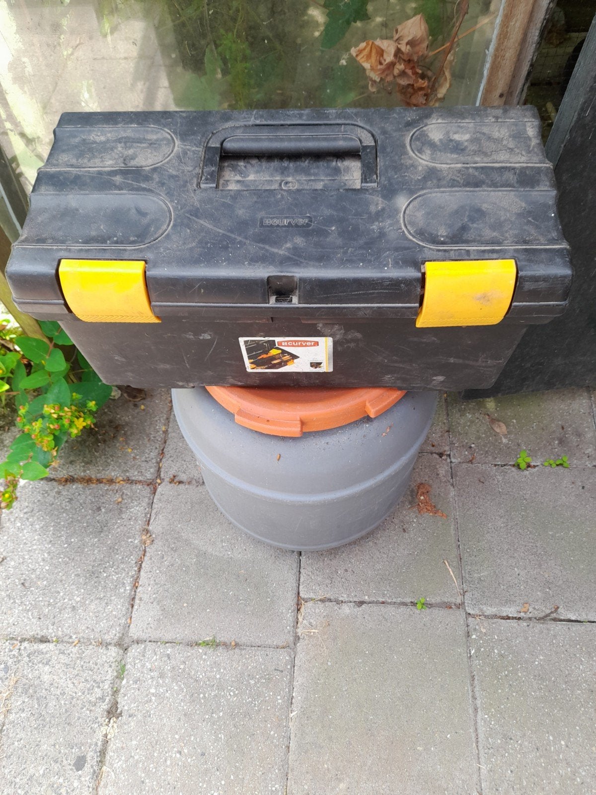 Gereedschapskoffer kunststof 50x25x23cm, Doe-het-zelf en Verbouw, Gereedschapskisten, Ophalen, Gebruikt