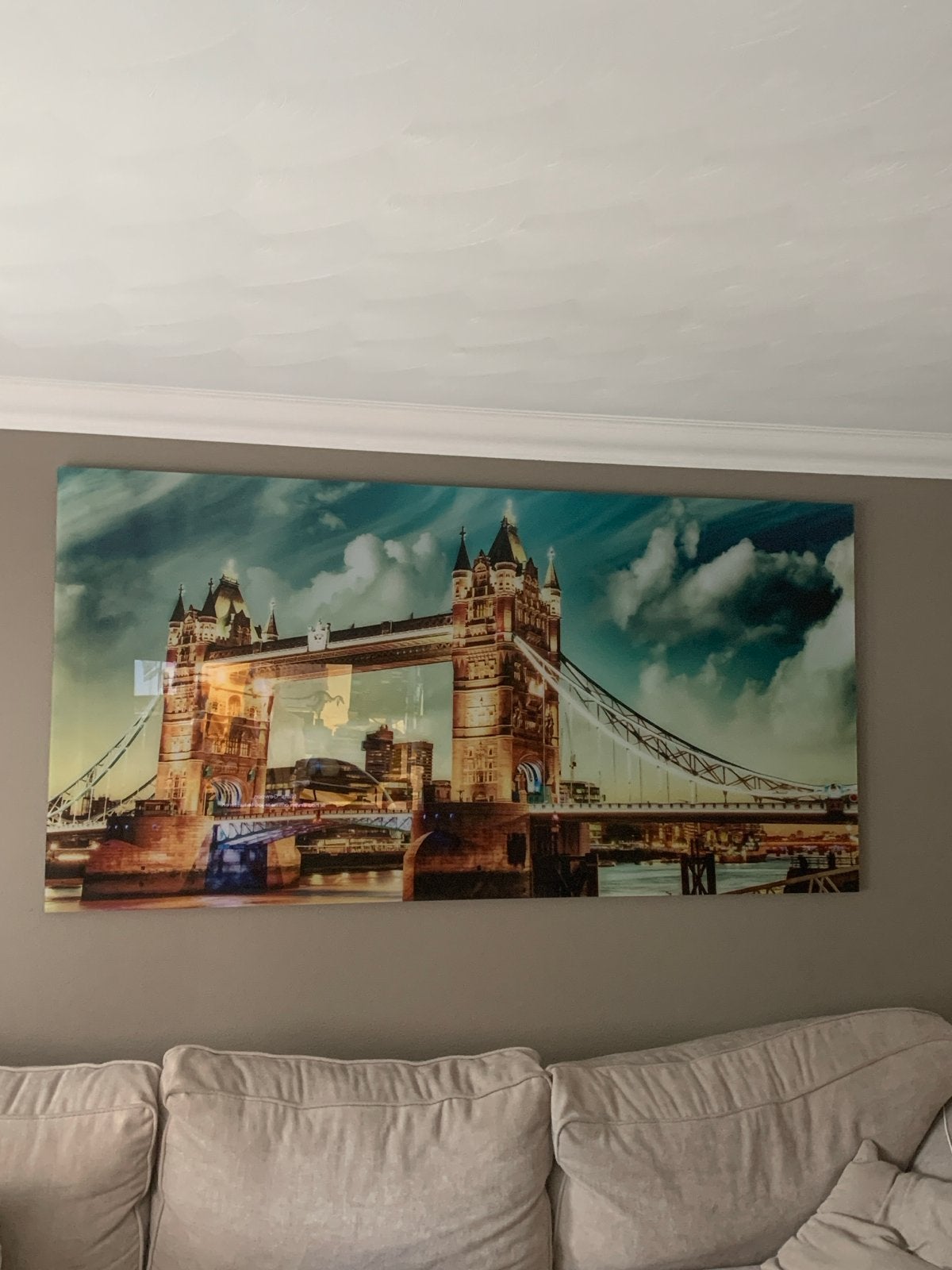 Grote wanddecoratie: Tower Bridge Londen, Huis en Inrichting, Ophalen, 50 – 75, 125 cm of meer, Print