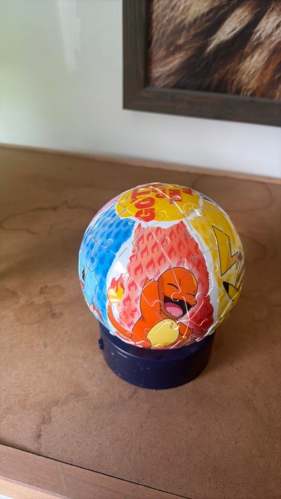 3D puzzel pokemon nachtlampje, Ophalen, Meer dan 50 stukjes, Zo goed als nieuw, 6 jaar of ouder