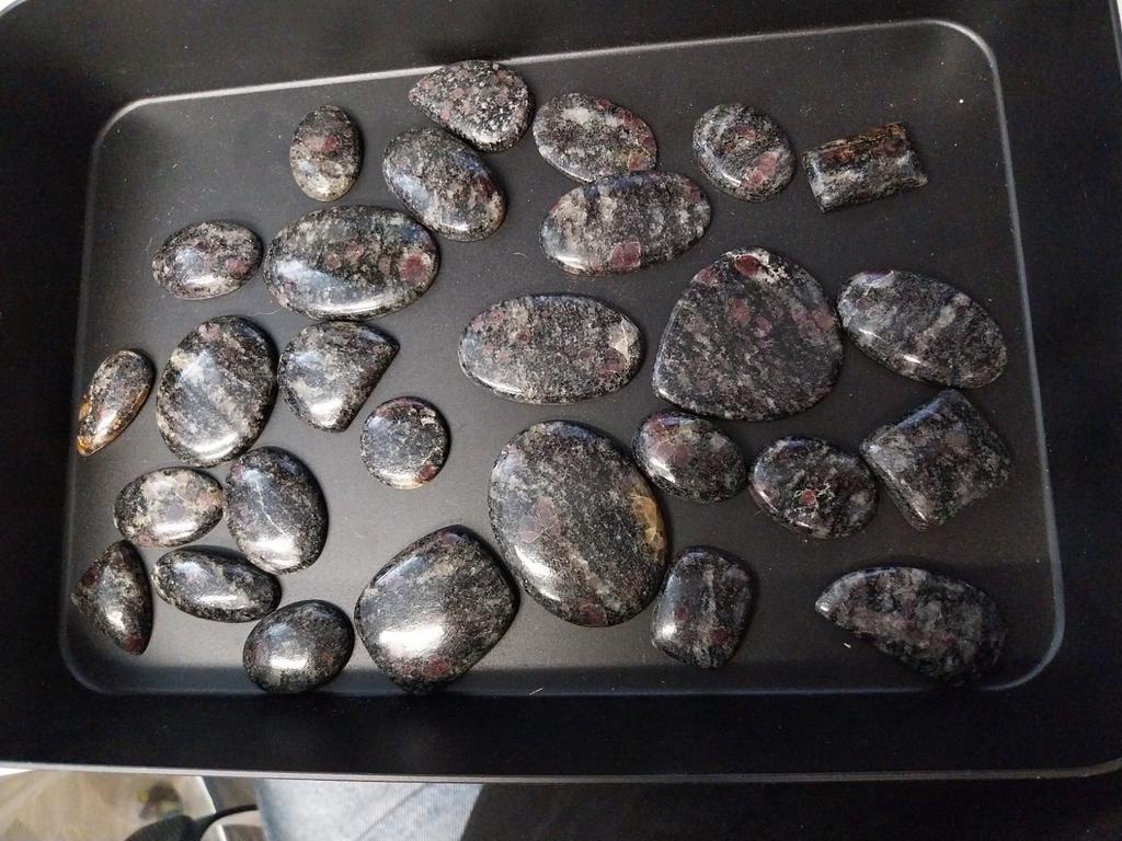 Lot met jaspis cabochons, Ophalen of Verzenden