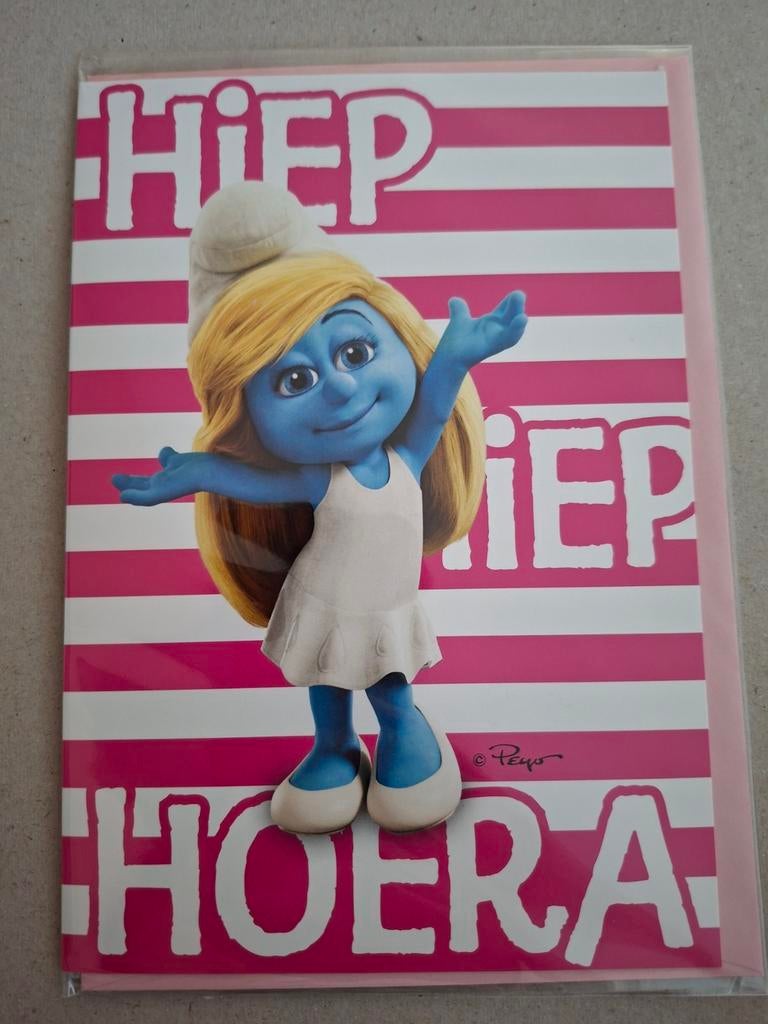 Smurfen Ansichtkaarten - Hiep Hiep Hoera & Oeps..., Ophalen of Verzenden, 1980 tot heden, Ongelopen, Zuid-Holland