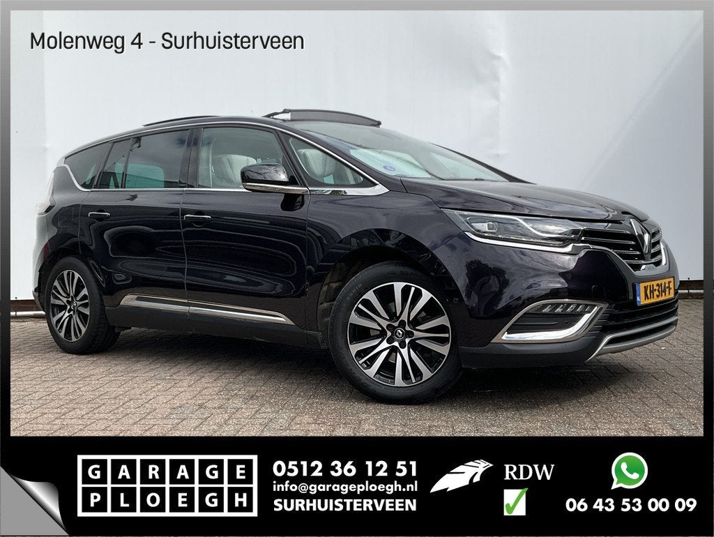 Renault Espace 7-Pers 1.6 TCe Initiale Paris 7p. Leer Vol op, Adaptive Cruise Control, 1618 cc, Gebruikt, Euro 6