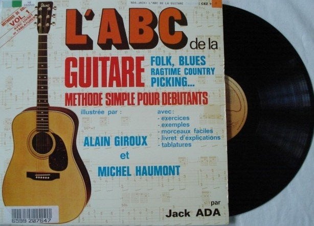 Jack Ada - L'ABC de la guitare, LP, Gebruikt, Ophalen of Verzenden, Inclusief boekje