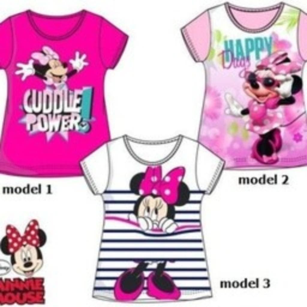 Minnie Mouse T-shirt Roze - Maat 128 - AANBIEDING, Meisje, Minnie Mouse, Nieuw, Ophalen of Verzenden