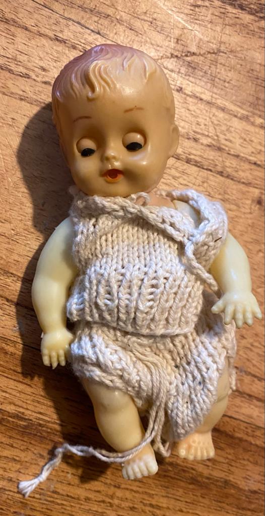 Vintage Roddy Babypop Jaren '50 - Oogjes Werken Perfect, Verzamelen, Poppen, Ophalen of Verzenden, Gebruikt, Babypop