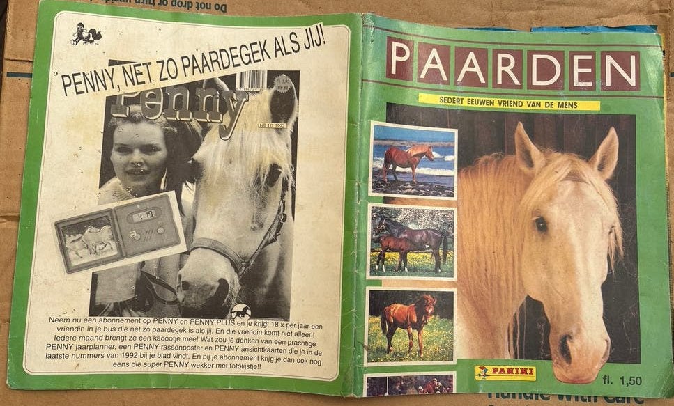 Penny Paarden Album met 173 Plaatjes - Panini, Ophalen of Verzenden, Gebruikt, Meerdere plaatjes