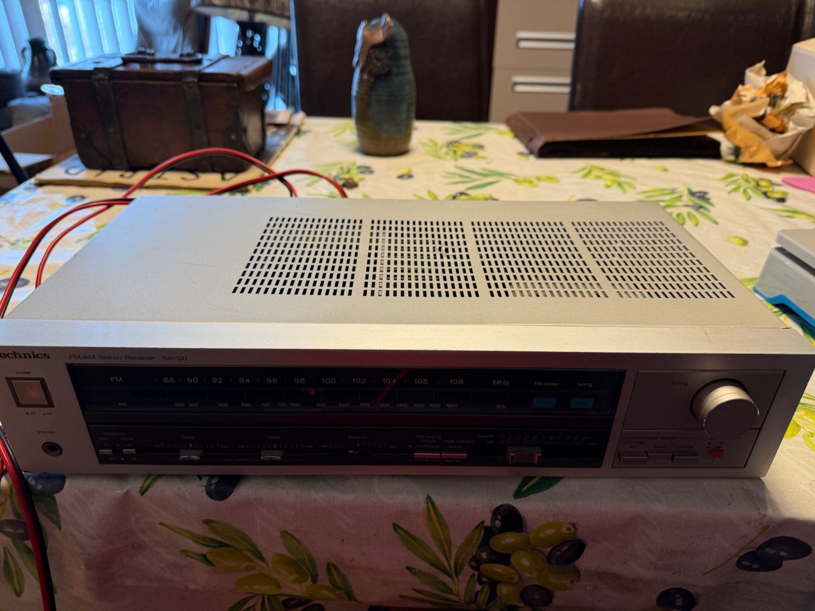 Technics SA-120 FM/AM Stereo Receiver - Vintage Audio, Ophalen of Verzenden, Gebruikt