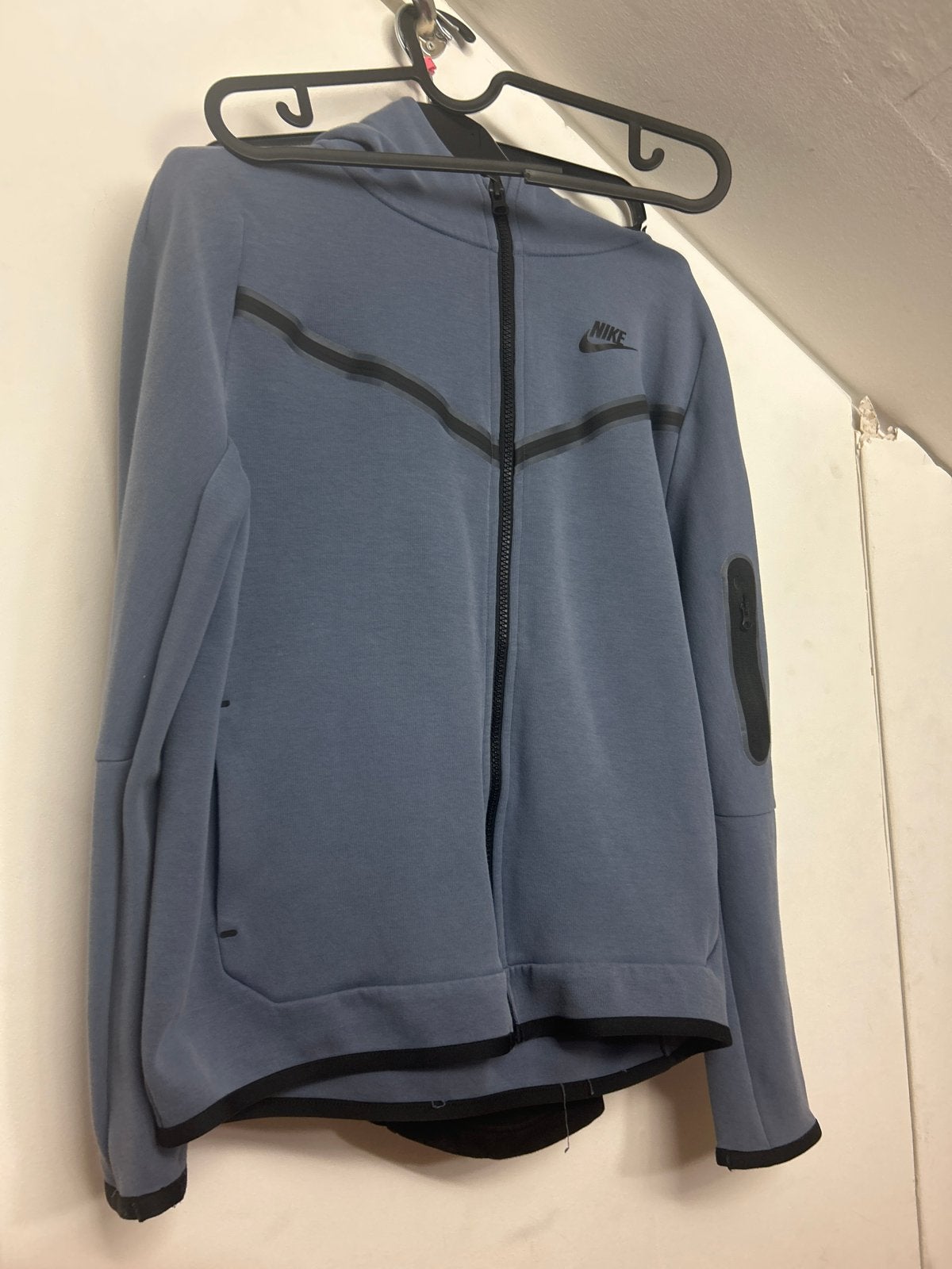 Nike Tech Fleece Hoodie Blauw - Goede staat, Ophalen of Verzenden, Jongen of Meisje
