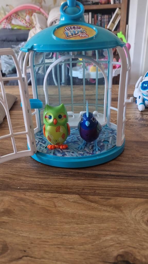 Little Live Pet vogelkooi met twee vogels, Ophalen of Verzenden, Jongen of Meisje