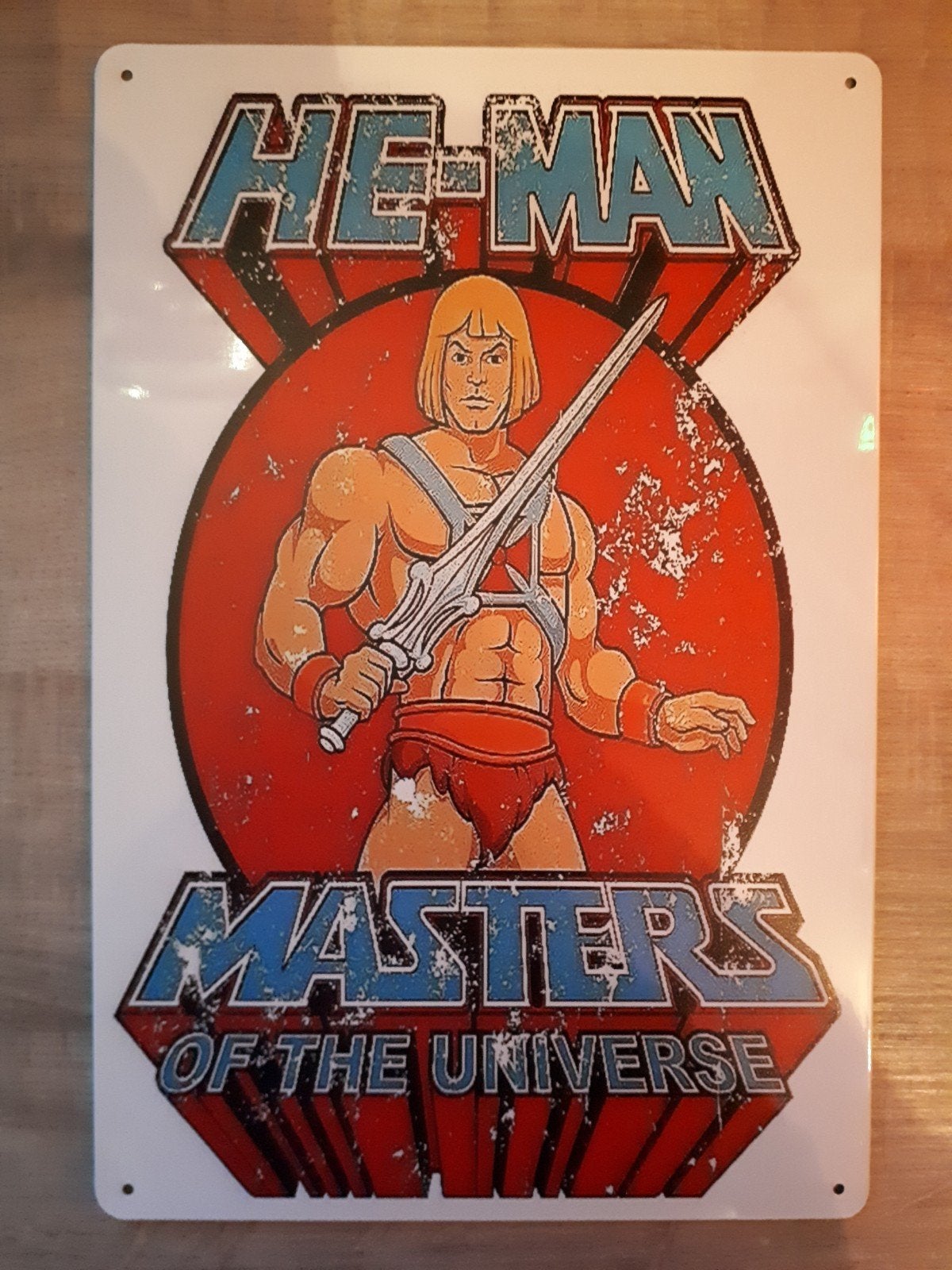 He Man Masters Of The Universe 20x30 cm Metalen Reclamebord, Verzenden, Nieuw, Reclamebord