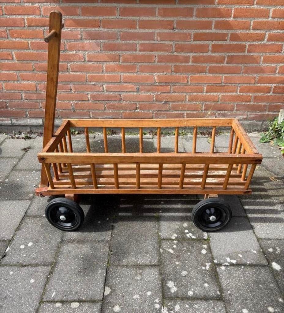 Mooie houten bolderkar - Ideaal voor spullen en speelplezier, Ophalen, Zo goed als nieuw