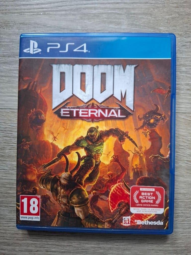 Doom Eternal PS4 - Zo goed als nieuw, Spelcomputers en Games, Online, Vanaf 18 jaar, Shooter, 1 speler
