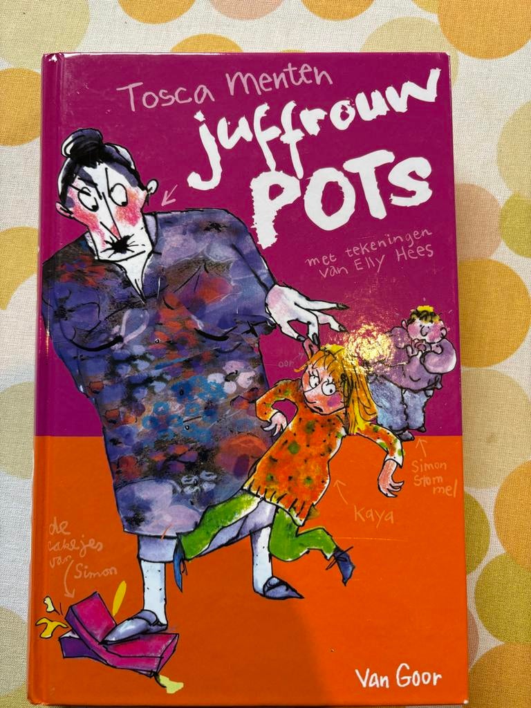 Juffrouw Pots - Tosca Menten (Kinderboek), Ophalen of Verzenden, Zo goed als nieuw, Fictie algemeen