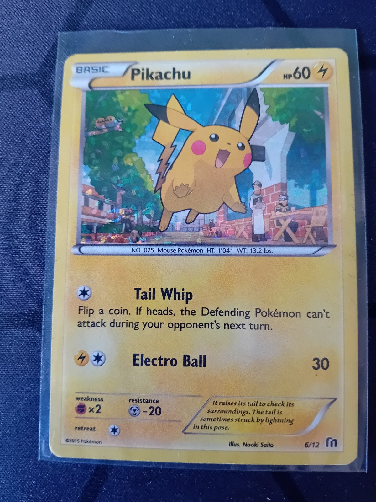Pikachu McDonald's Pokémon kaart, Ophalen of Verzenden, Zo goed als nieuw, Losse kaart