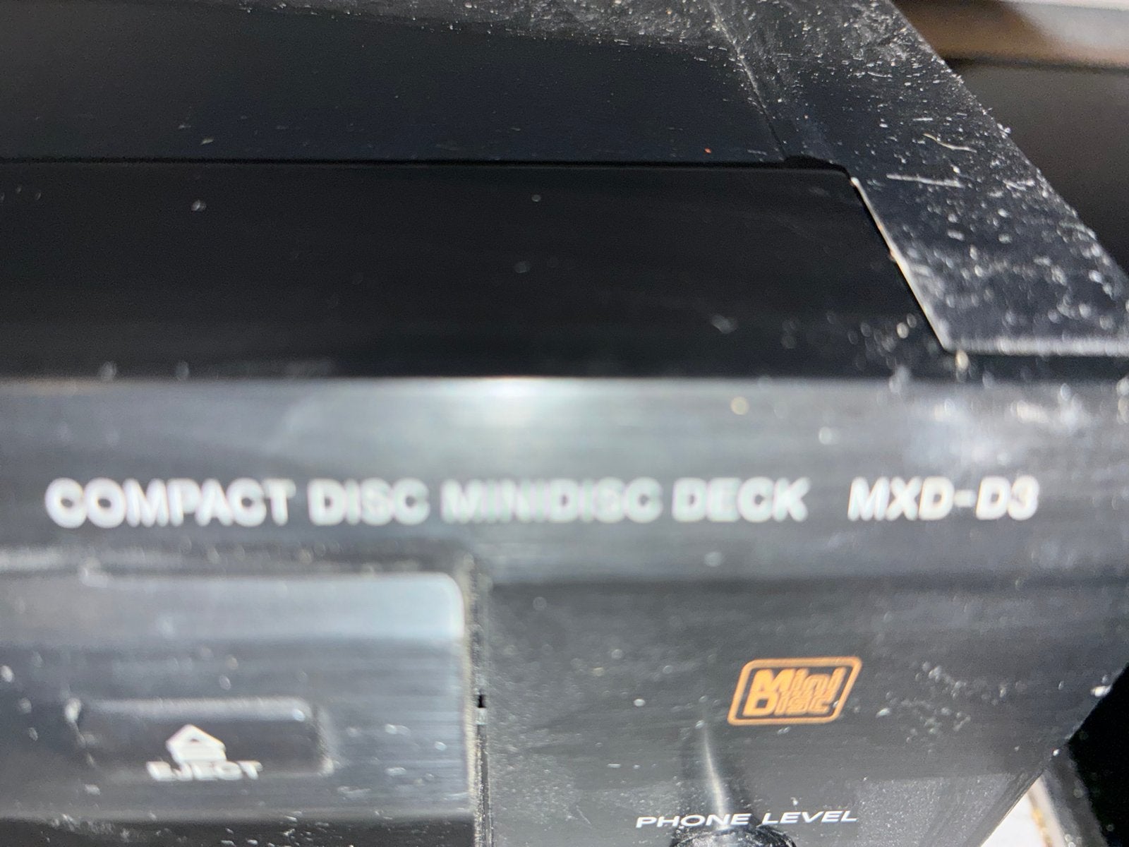 Sony MXD-D3 Compact Disc Minidisc Deck met afstandsbediening, Ophalen of Verzenden, Minidisc-recorder