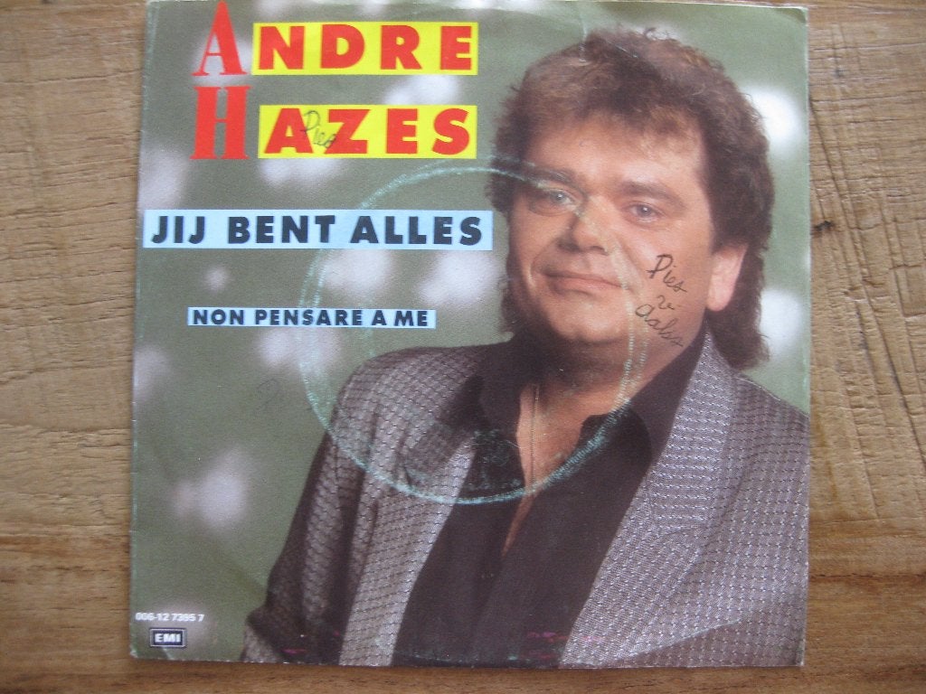 Vinyl single Andre Hazes   "Jij bent alles", Ophalen of Verzenden, Gebruikt, Nederlandstalig