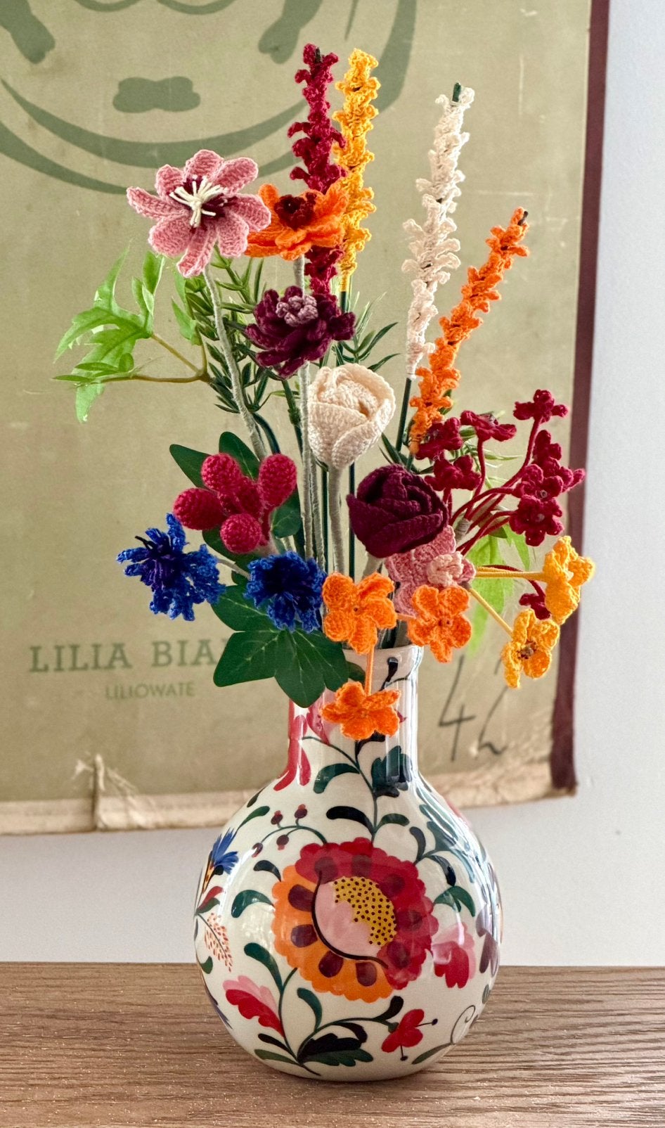 Gehaakt boeket  - handgemaakte kunstbloemen, Verzenden, Nieuw
