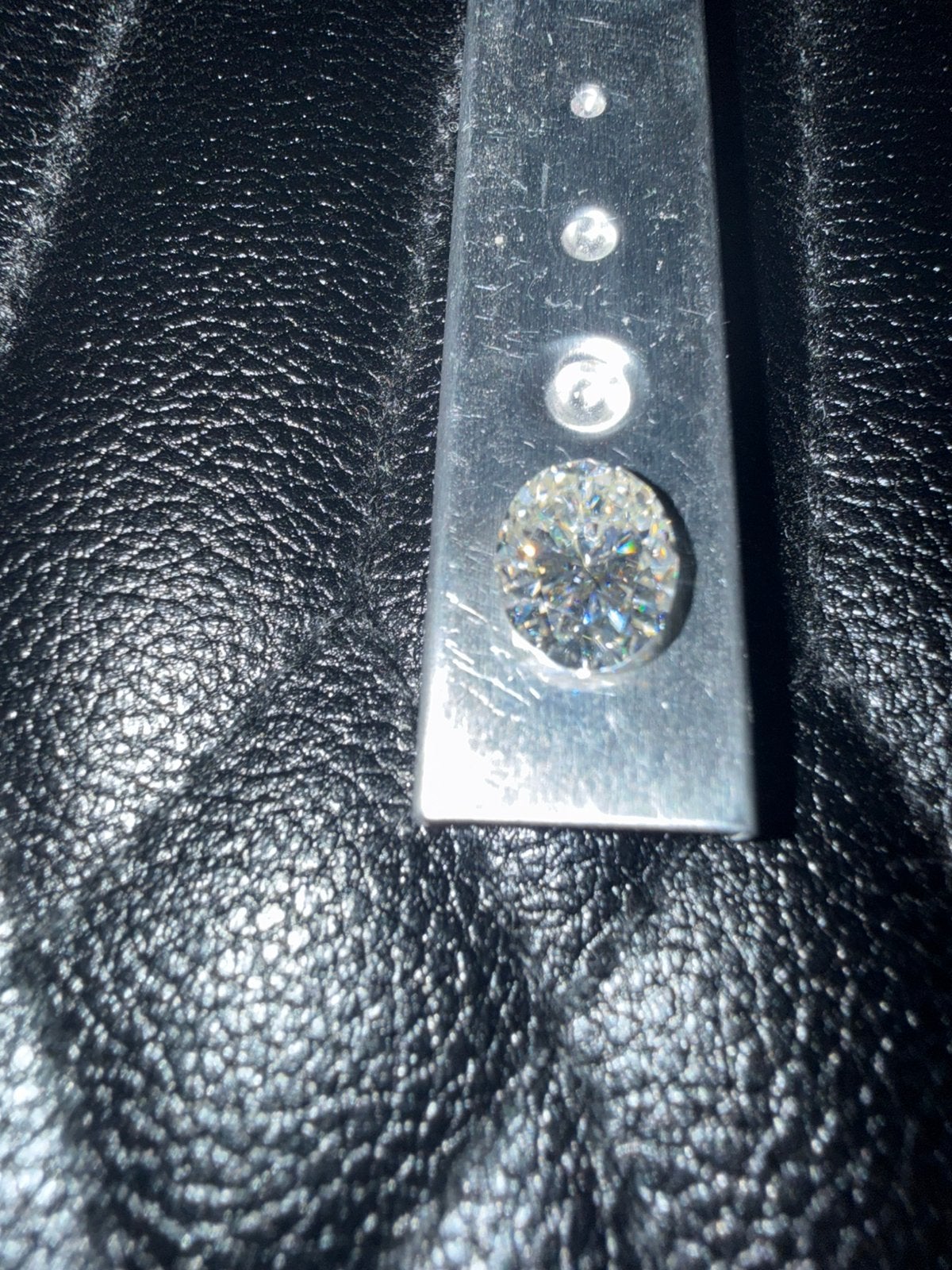 Moissanite lab diamant 3.0 ct, Ophalen of Verzenden, Zo goed als nieuw, 17 tot 18, Dame