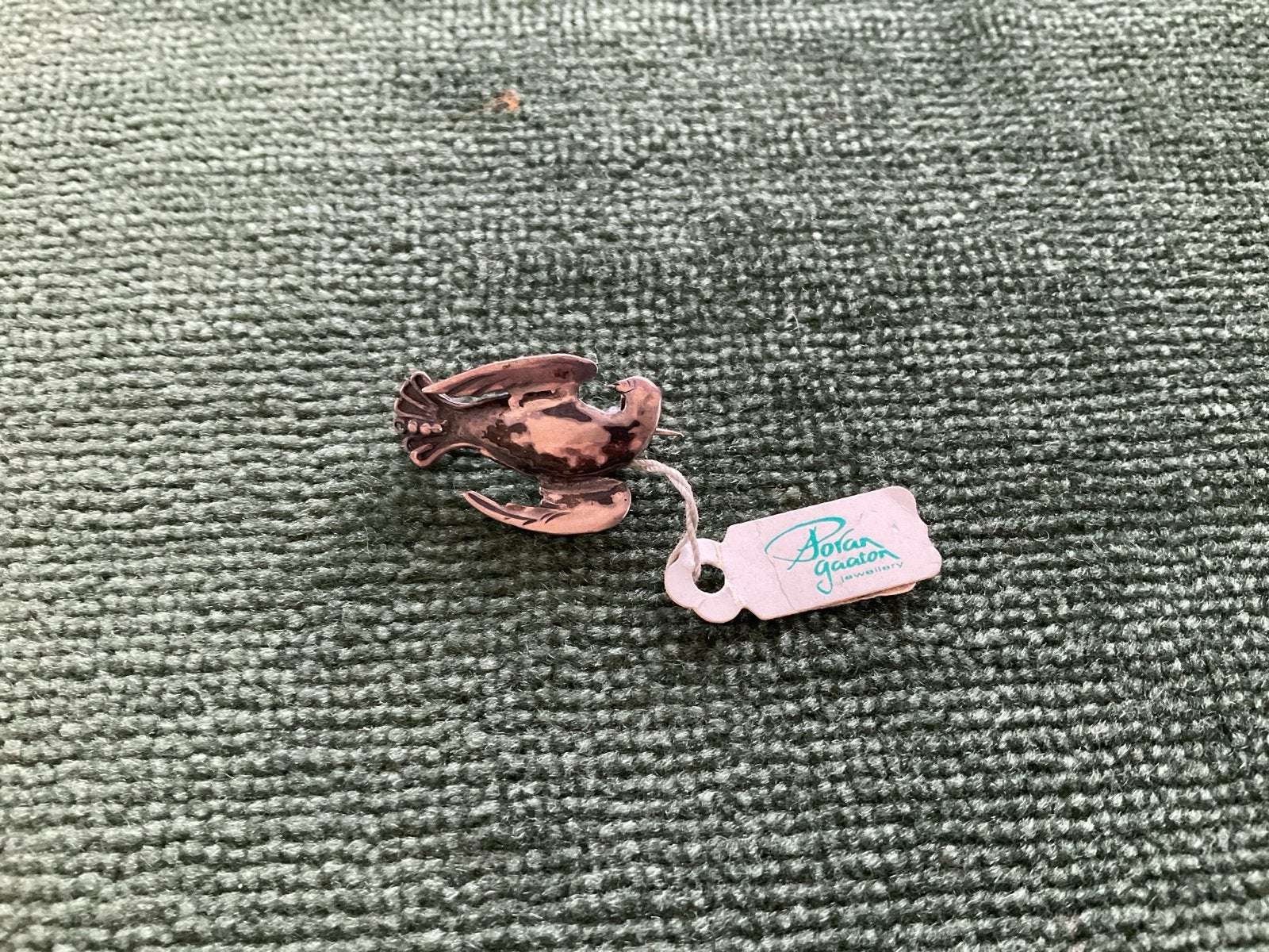 Vintage Poran Gaaton Duif Broche, Overige materialen, 4 tot 7 cm, Gebruikt, Ophalen of Verzenden
