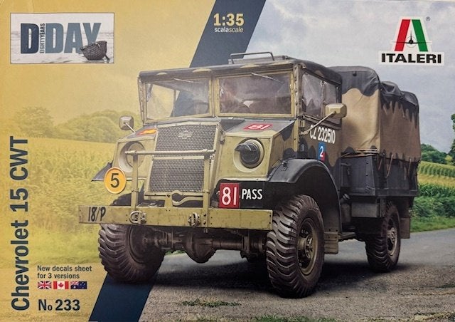 Coelianmodels, Italeri 0233, Chevrolet 15 CWT, 1/35, € 28,99, Tank, Italeri, 1:32 tot 1:50, Nieuw