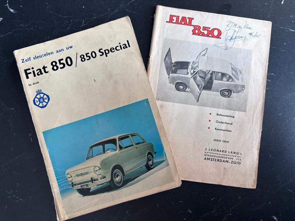 Fiat 850 / 850 Special Handleiding boekjes, Ophalen of Verzenden, Gelezen