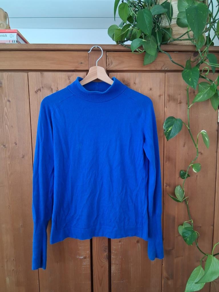 Lanius trui ijsblauw met mooie halslijn, Maat 38/40 (M), Blauw, Lanius, Ophalen of Verzenden