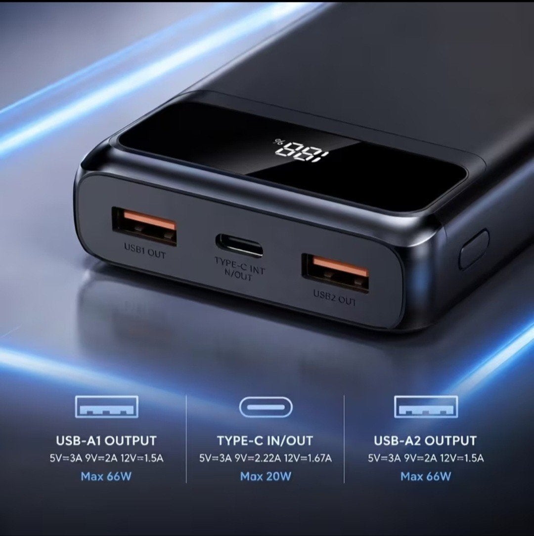 HINNE HE3 Powerbank 50000 mAh, 66W, LED display, Nieuw, Ophalen of Verzenden, Nieuw, Hinne
