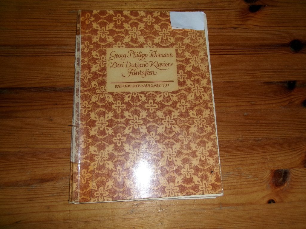 Telemann - Drie Dutzend Klavierfantasien, Muziek en Instrumenten, Gebruikt, Klassiek, Ophalen of Verzenden, Artiest of Componist