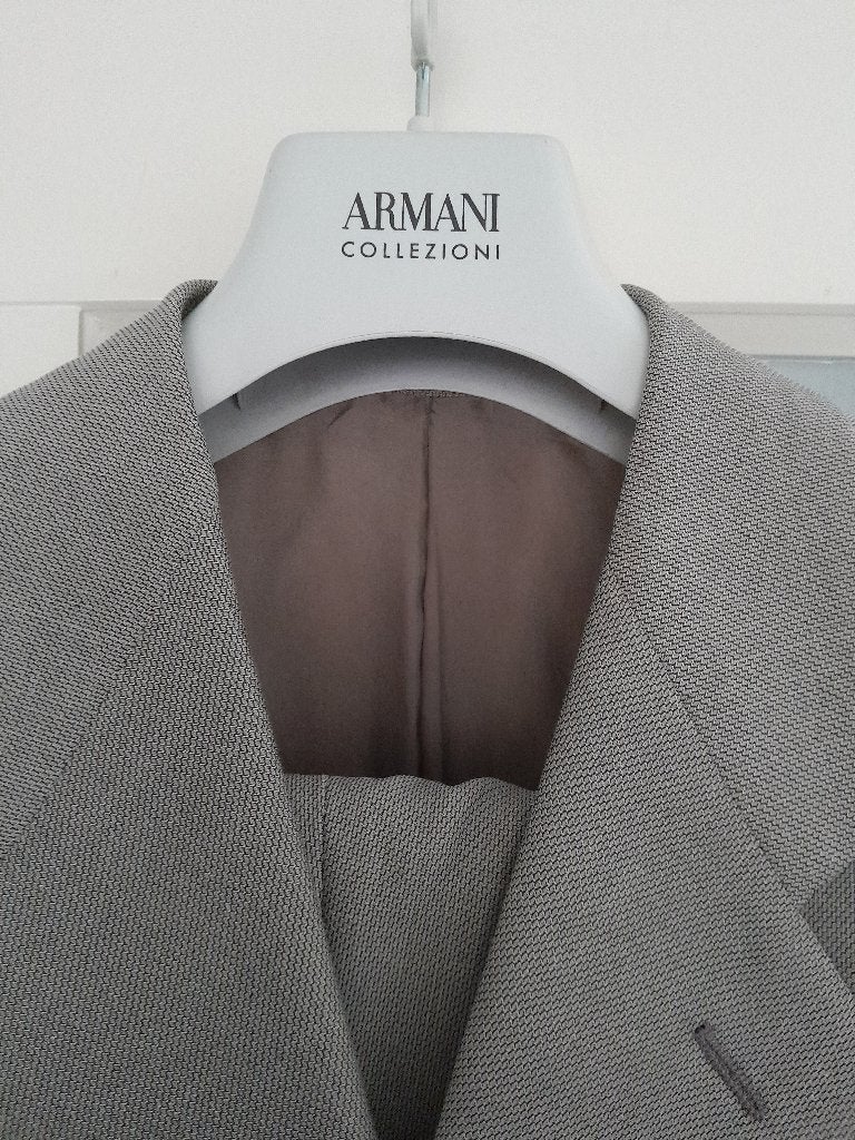 ***PRACHT ARMANI KOSTUUM.***, Maat 52/54 (L), Armani, Beige, Ophalen of Verzenden