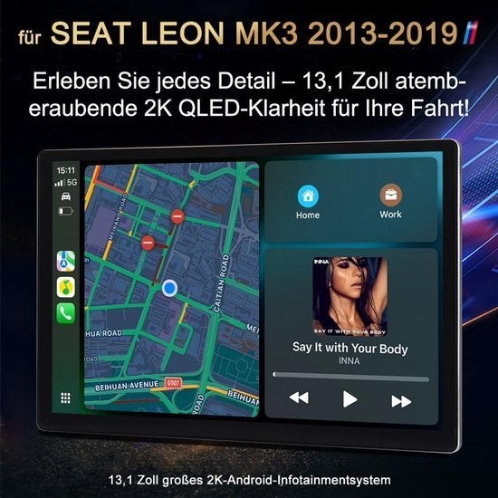 Autoradio Seat Leon MK3 – Car Multimedia Systeem, Corvance B.V., Verzenden, Nieuw, Corvancebol@gmail.com