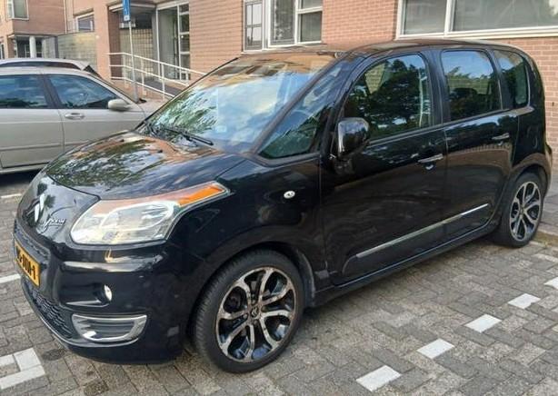 Citroën C3 Picasso MPV 1.6 VTi Airco 89000km NAP 2009 APK'27, Auto's, Voorwielaandrijving, Stof, Zwart, 4 cilinders