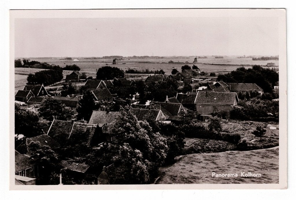 Kolhorn. Panorama van het Dorp., Ophalen of Verzenden, Voor 1920, Ongelopen, Noord-Holland