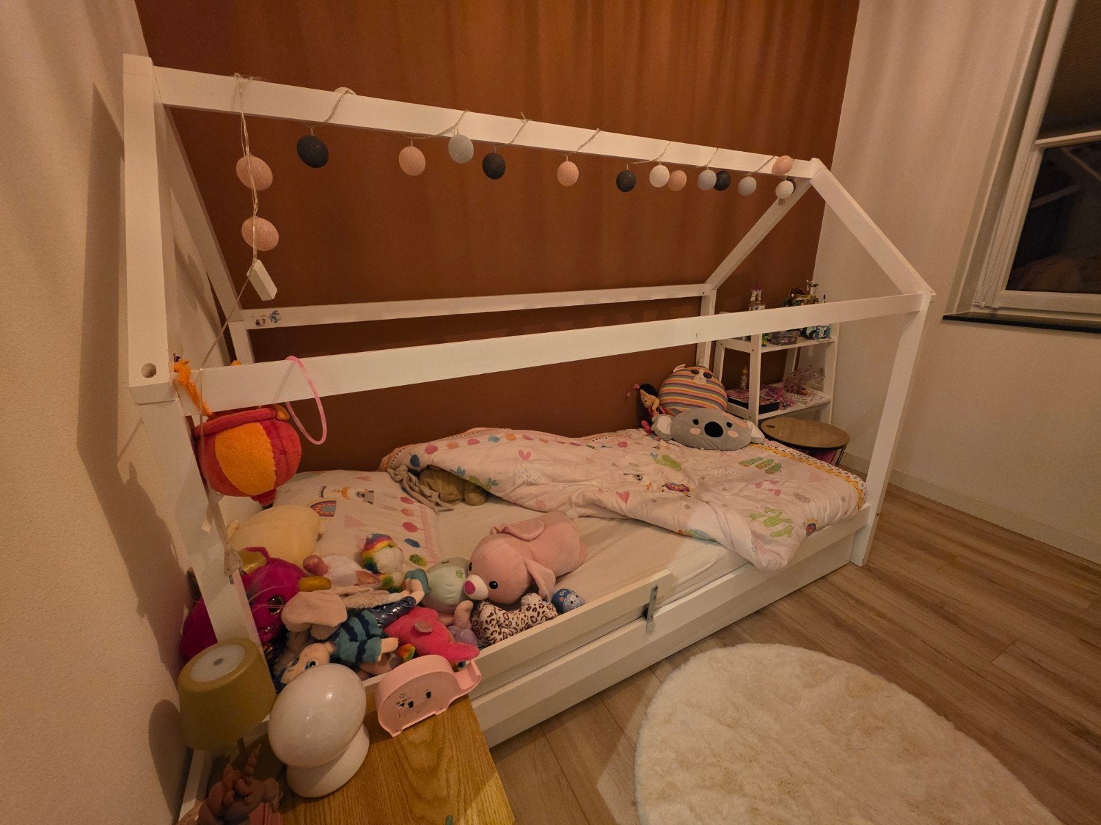 te koop: bed (huis) 90x200, 85 tot 100 cm, Gebruikt, 180 cm of meer, Ophalen