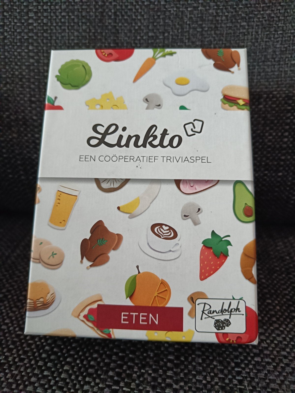 Linkto Eten - Coöperatief Trivia Spel, Vijf spelers of meer, Ophalen of Verzenden, Zo goed als nieuw, Randolph
