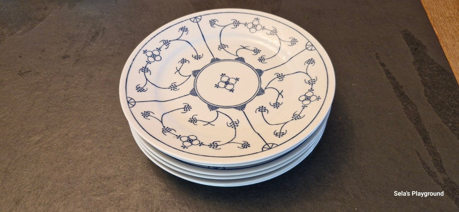 6x Zwiebelmuster Borden - Origineel Oost-Duits Porselein, Antiek en Kunst, Ophalen of Verzenden
