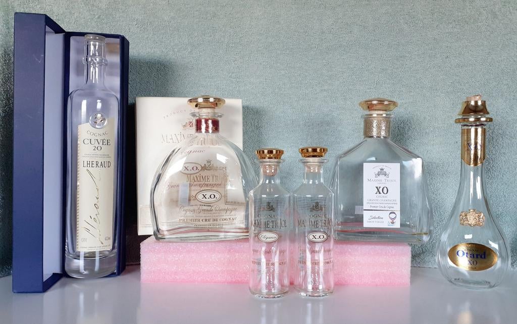 Lege Cognac flessen, Verzamelen, Ophalen of Verzenden, Gebruikt