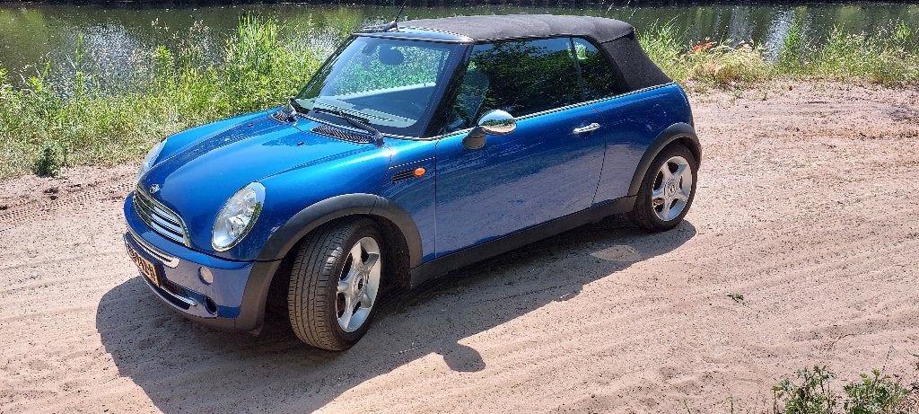 Mini 1.6 16V Cooper Cabrio AUT 2007 Blauw, Leder, 115 pk, Particulier, Blauw