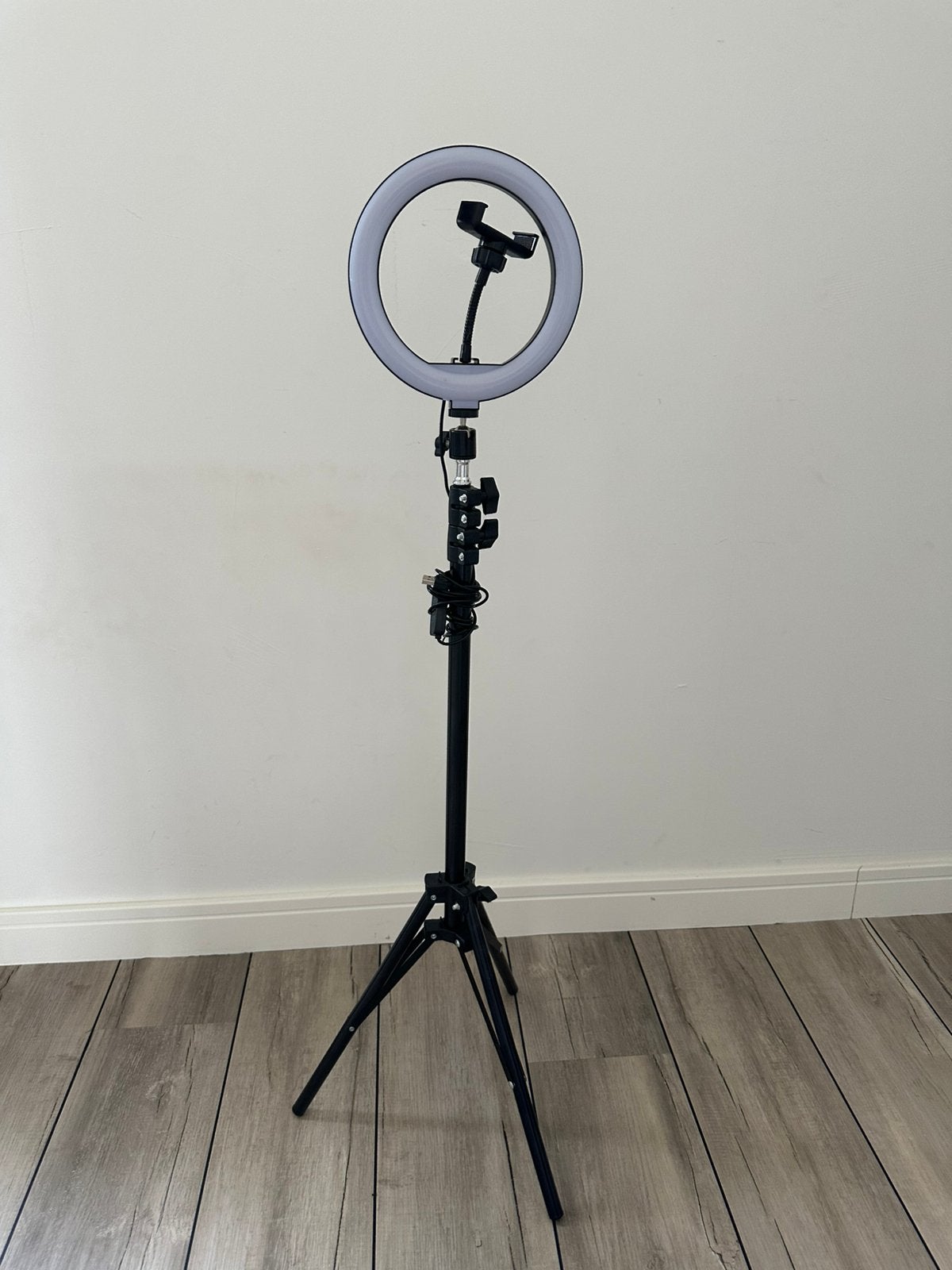 Ringlamp 20 cm doorsnee, Ophalen, Zo goed als nieuw, Inclusief statief, Studiolamp