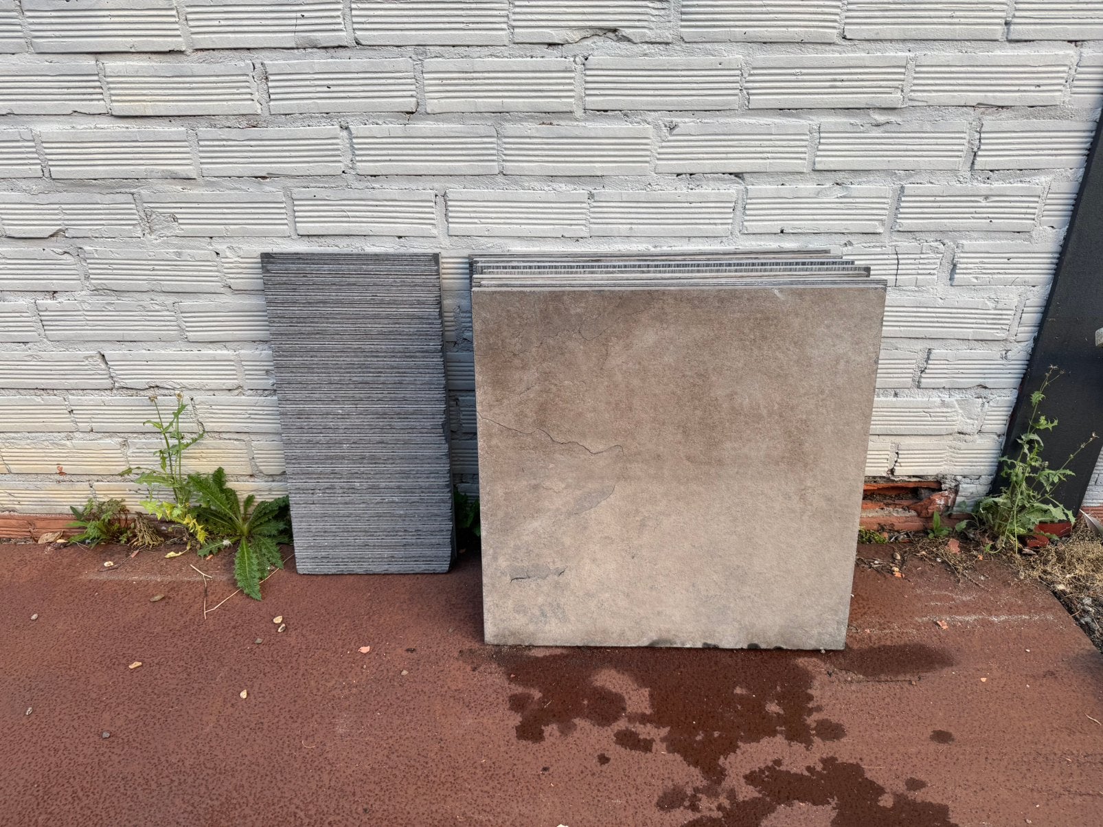 7,5x 60x60cm tegels, Ophalen, Gebruikt, Terrastegels, Natuursteen
