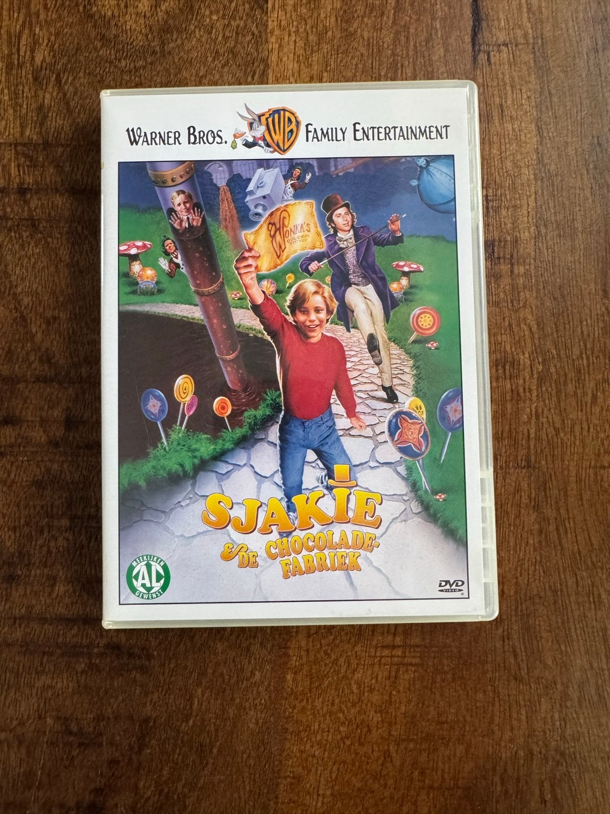 Sjakie en de Chocoladefabriek - Klassieke Familiefilm DVD, Alle leeftijden, Nederlands, Ophalen of Verzenden, Zo goed als nieuw