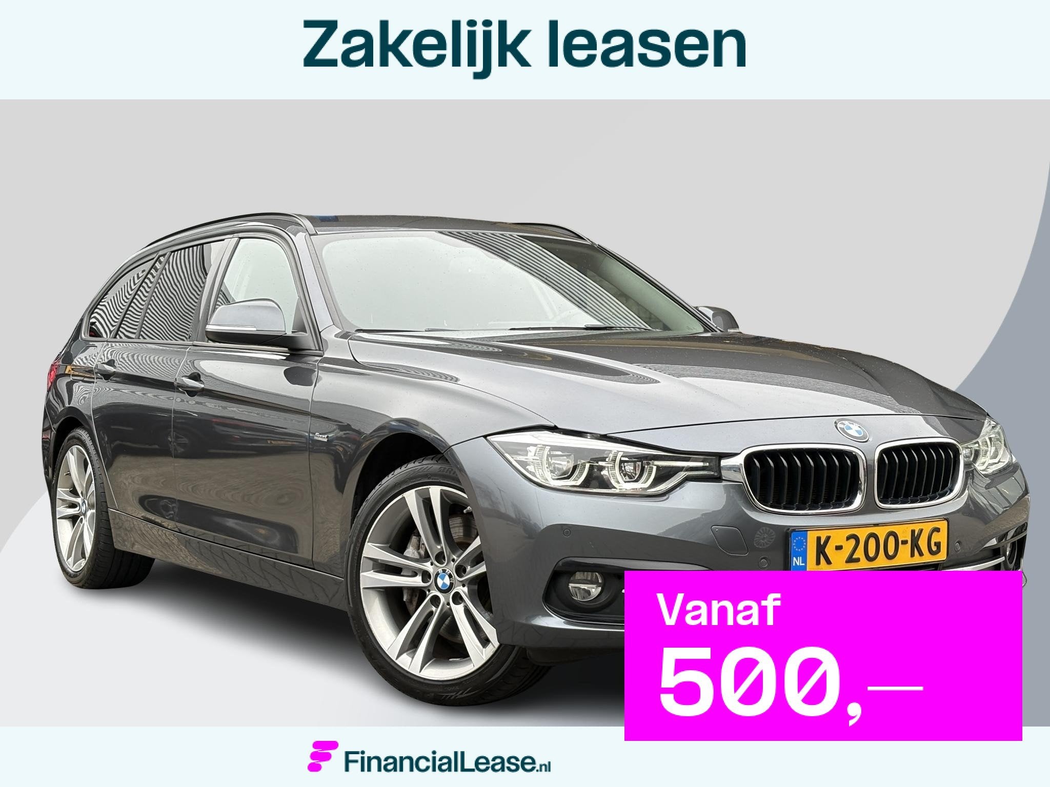 BMW 3-serie Touring 340i xDrive M Sport High Executive 326pk, Euro 6, Leder, 2998 cc, 93 €/maand