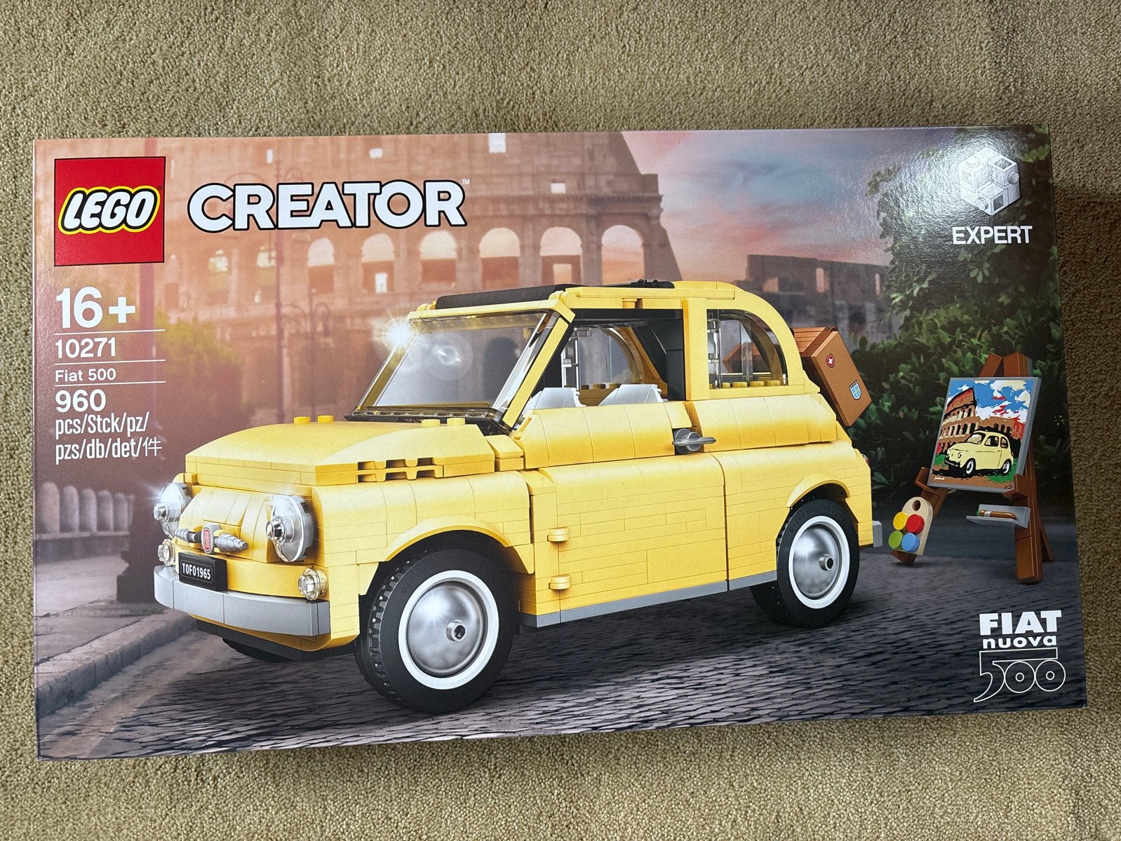 LEGO Creator Expert Fiat 500 (10271) - Nieuw in doos, Kinderen en Baby's, Lego, Ophalen of Verzenden, Nieuw, Compleet