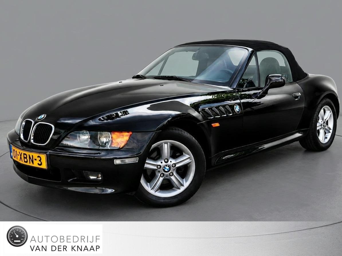 BMW Z3 Roadster 1.9 S | Airco | Leder | Stoelverwarming | El, Auto's, 118 pk, 4 cilinders, Cabriolet, Zwart