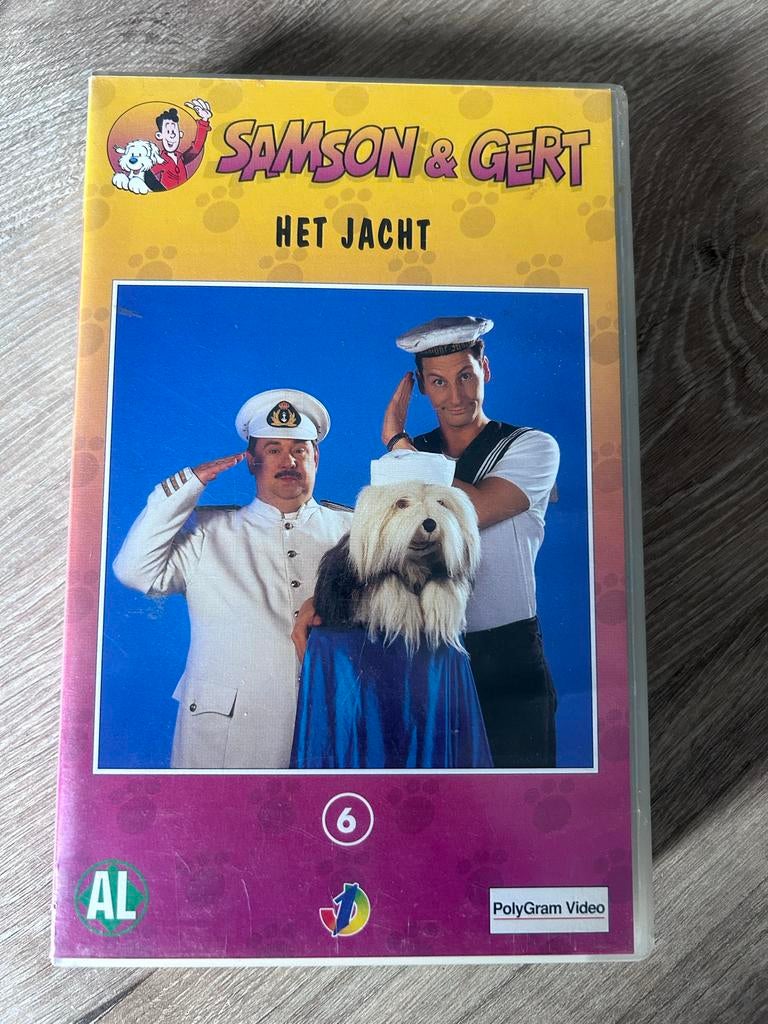 Samson en Gert - Het Jacht VHS Videoband, Gebruikt, Alle leeftijden, Kinderprogramma's en -films, Overige typen