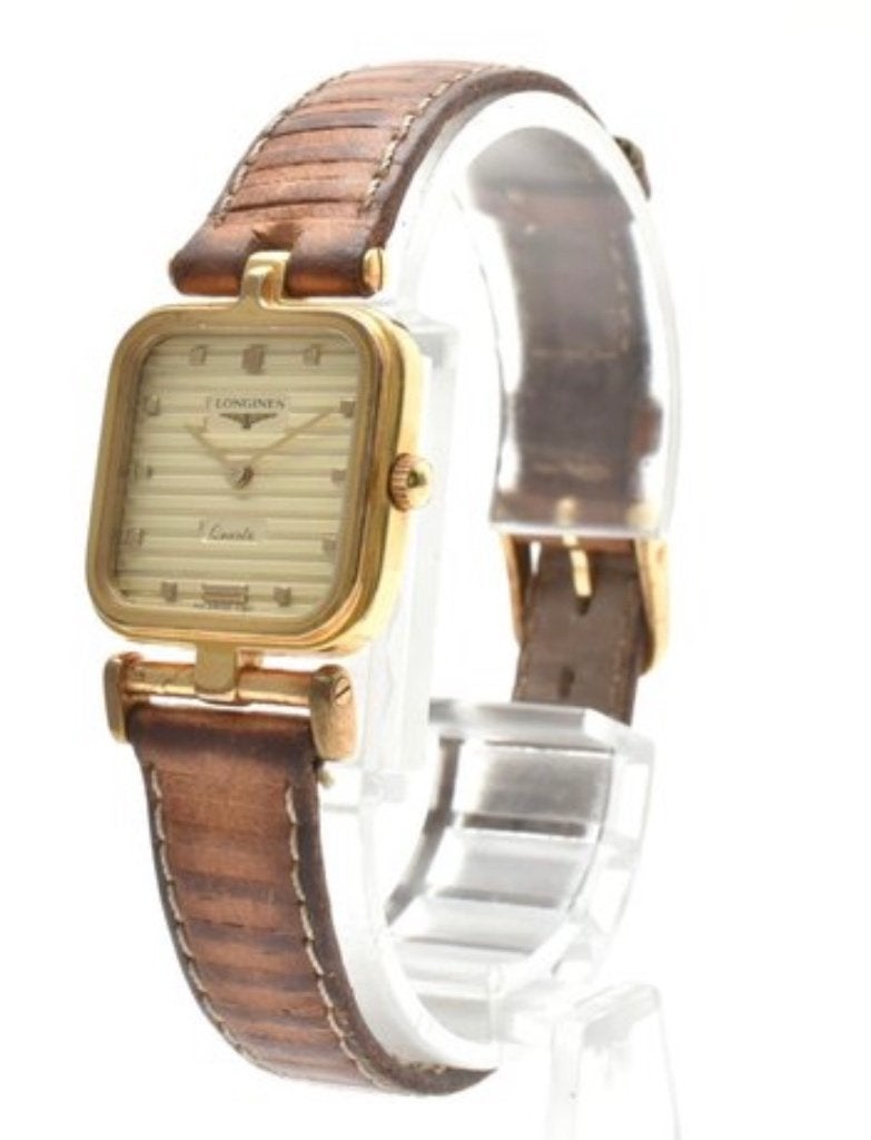 Vintage Longines dameshorloge – quartz – verguld – jaren 70, Overige merken, Overige materialen, Polshorloge, Ophalen of Verzenden