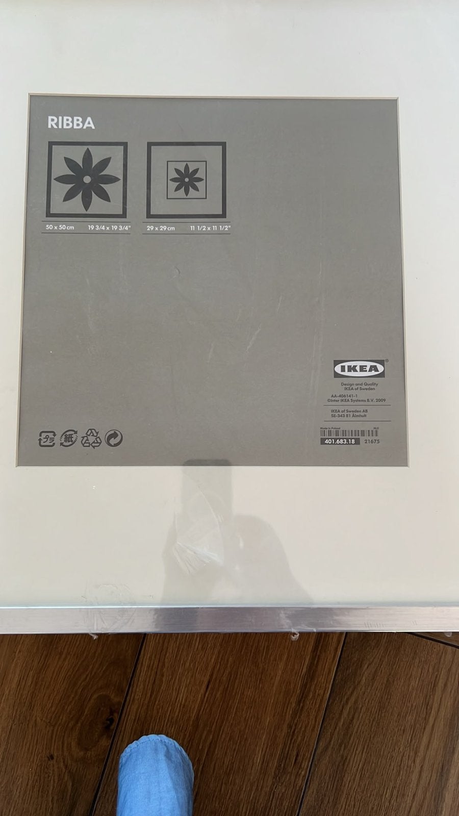 IKEA RIBBA Fotolijst 50x50 cm - Nieuw in verpakking, Huis en Inrichting, Woonaccessoires | Lijsten, Ophalen, Nieuw, Fotolijst