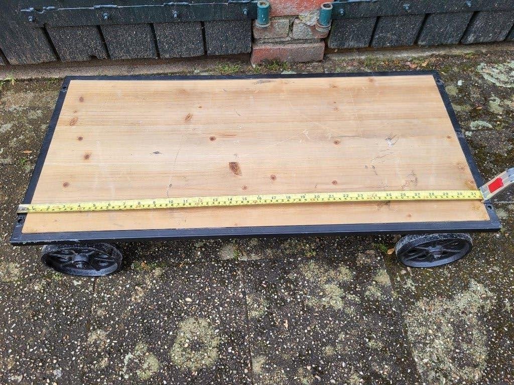 *** Kar 80*40cm - gietijzeren wielen ***, Ophalen, Zo goed als nieuw, Handmatig